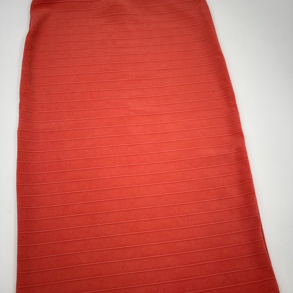 L.L. Bean Vibrant Orange Pencil Skirt